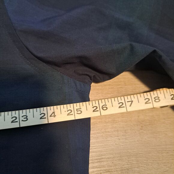 Van Heusen Men's Long Sleeve Never Tuck Shirt Button Up Blue Plaid XL NWT - Picture 8 of 11